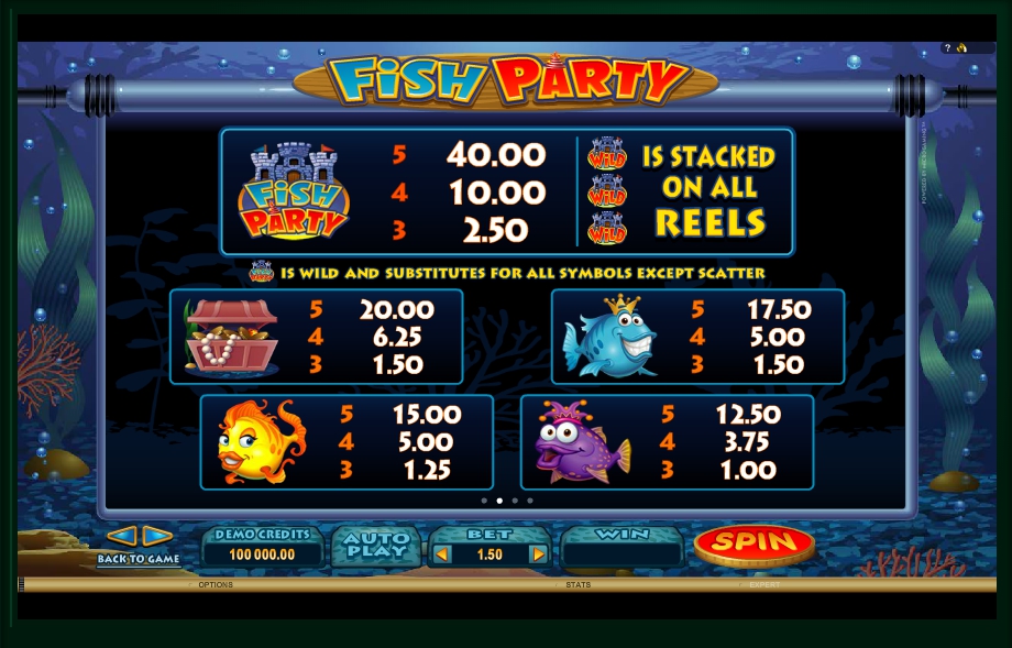 fish party slot machine detail image 2