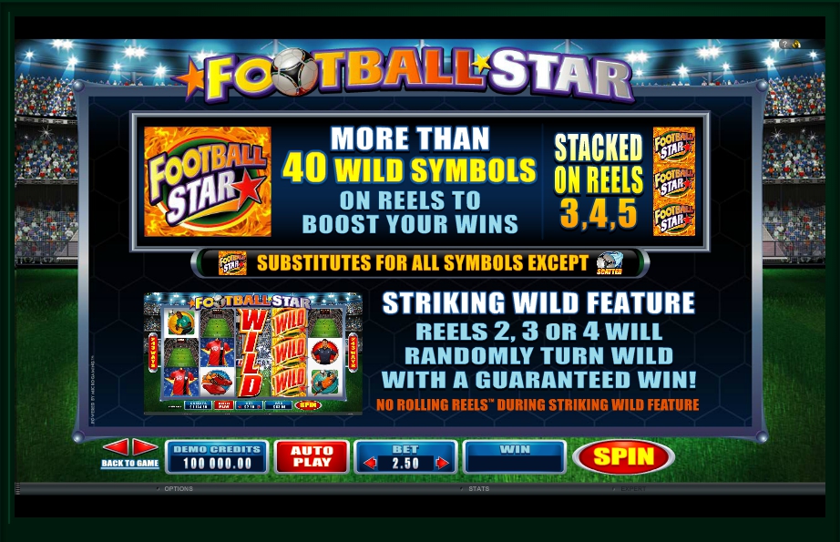 football star slot machine detail image 3