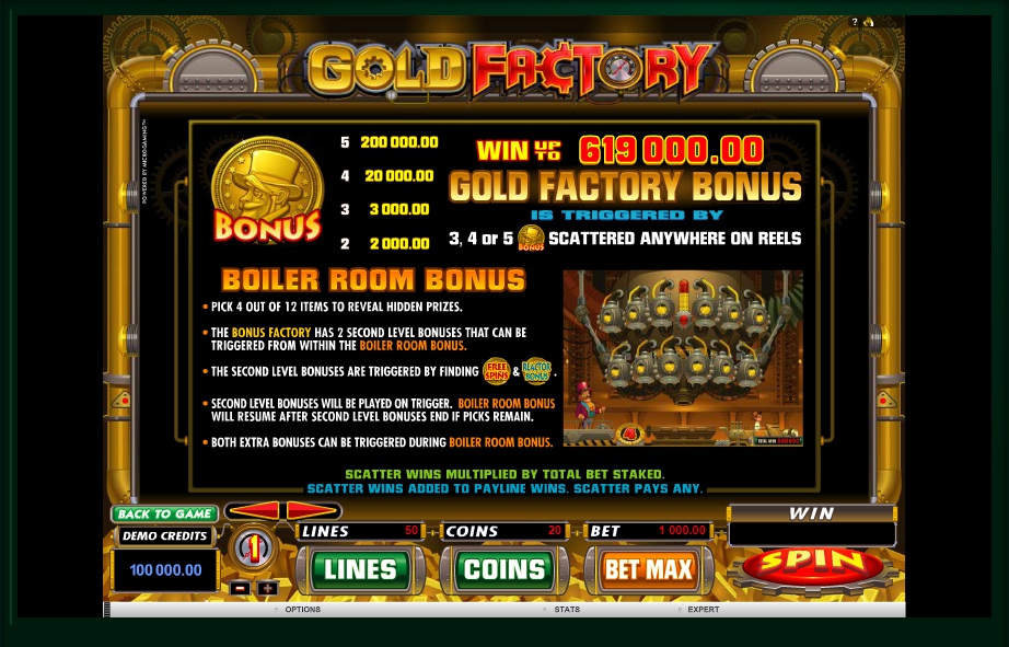 gold factory slot machine detail image 3