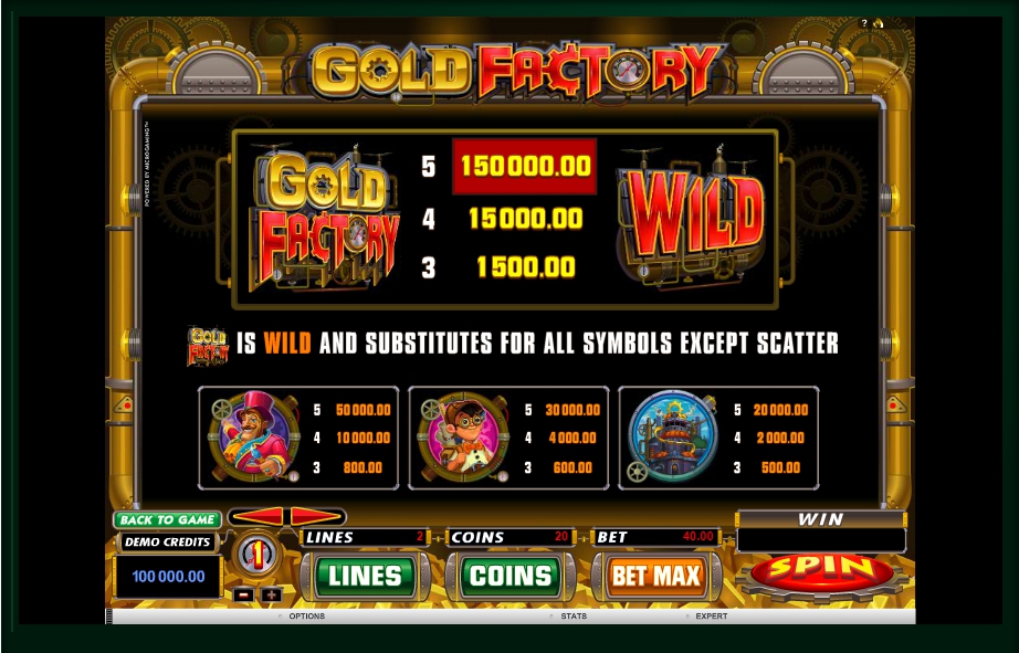 gold factory slot machine detail image 1