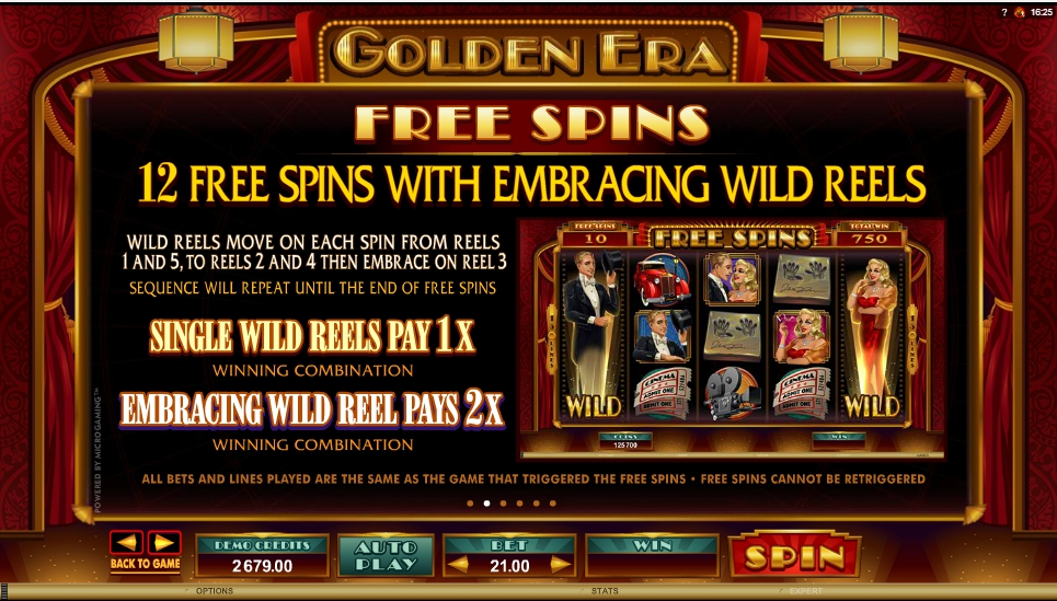 golden era slot machine detail image 5