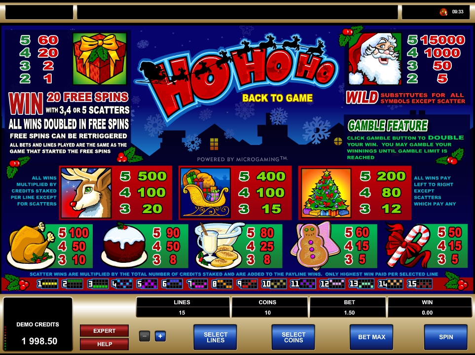 ho ho ho slot machine detail image 0