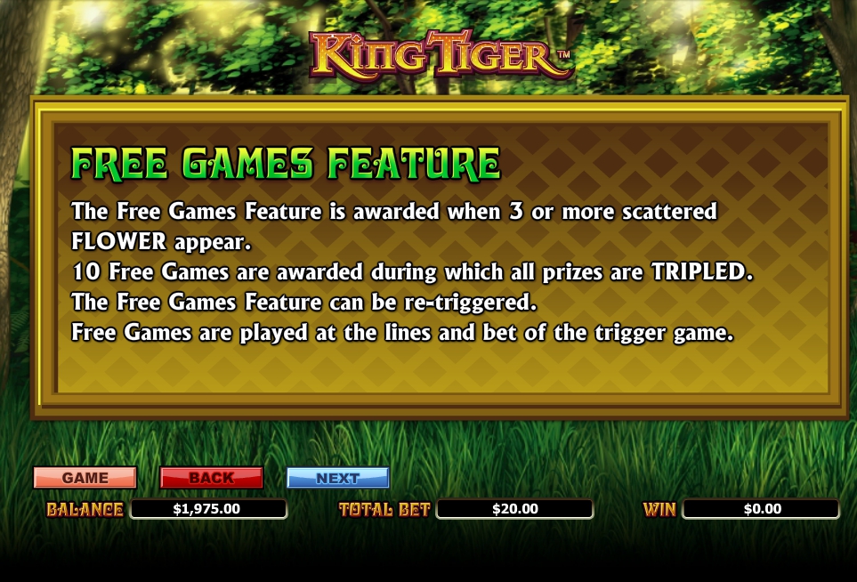king tiger slot machine detail image 3