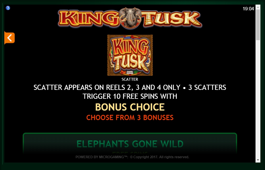 king tusk slot machine detail image 0