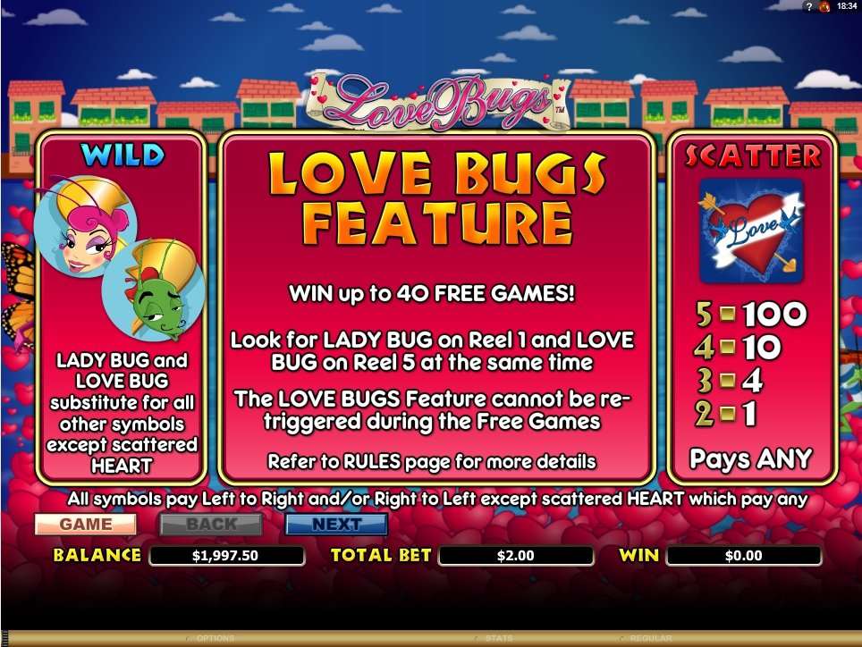love bugs slot machine detail image 5