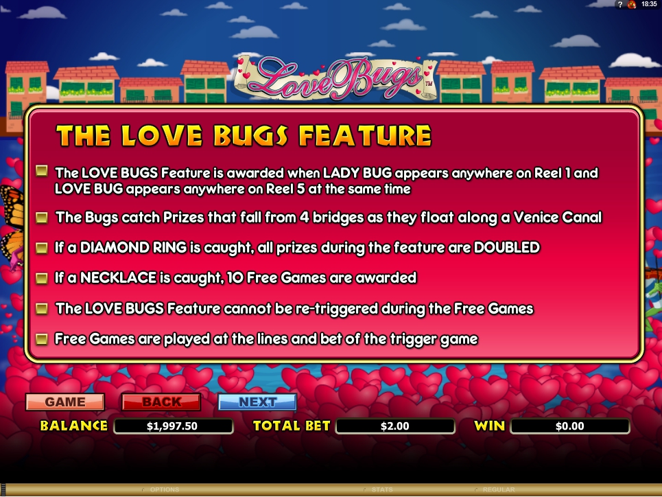 love bugs slot machine detail image 3