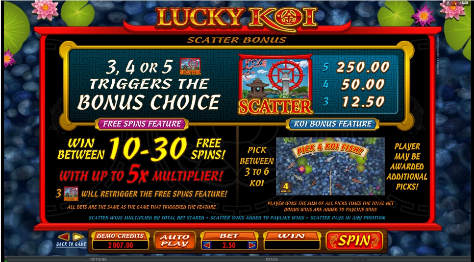 lucky koi slot machine detail image 3