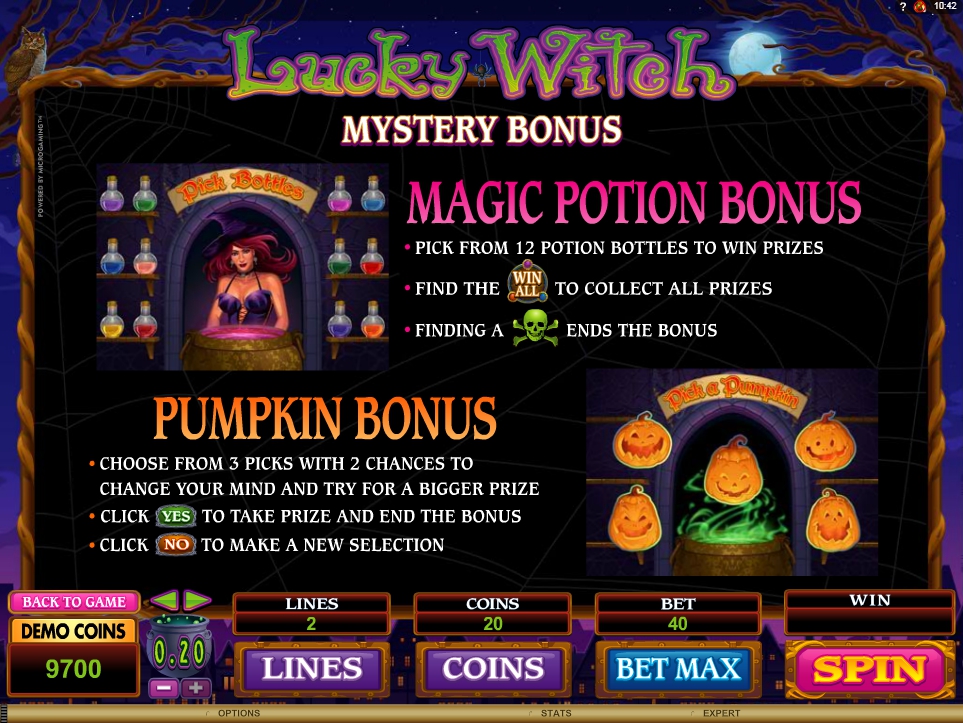 lucky witch slot machine detail image 3
