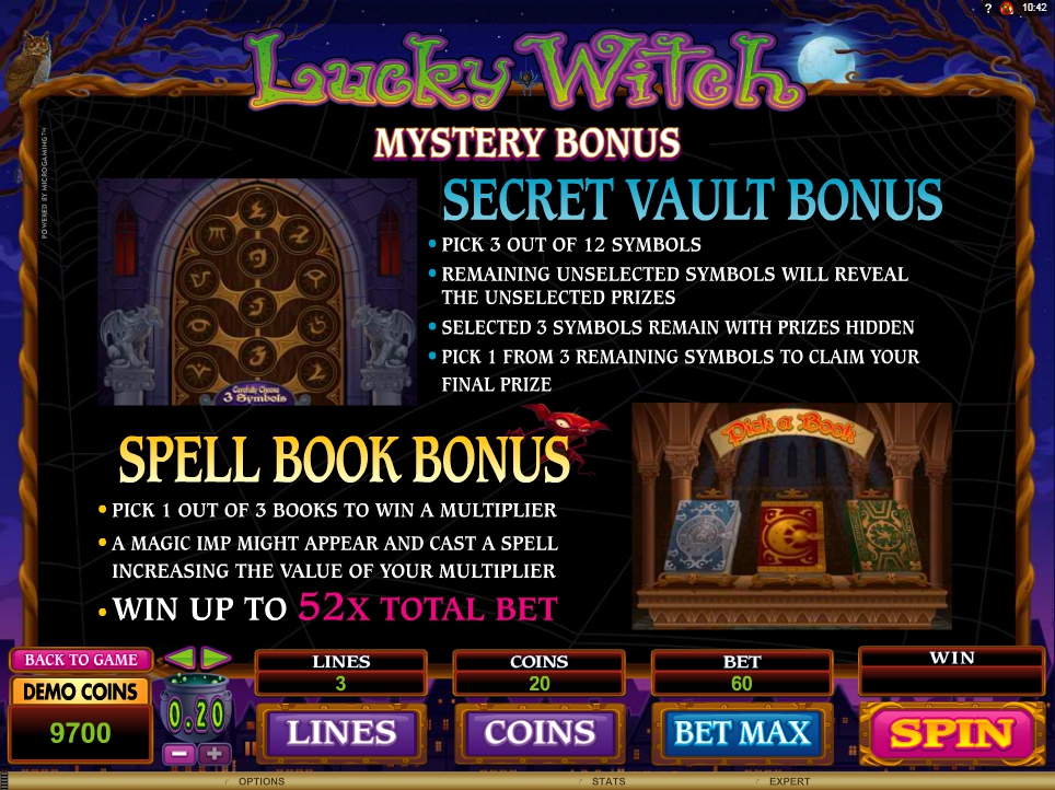 lucky witch slot machine detail image 2