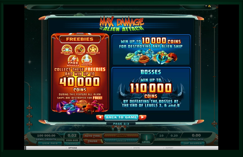 max damage slot machine detail image 1