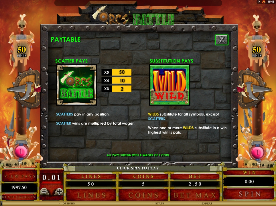 orcs battle slot machine detail image 4