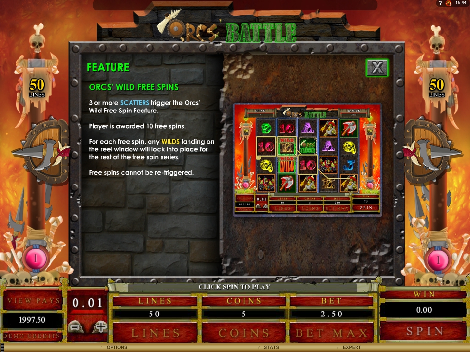 orcs battle slot machine detail image 1