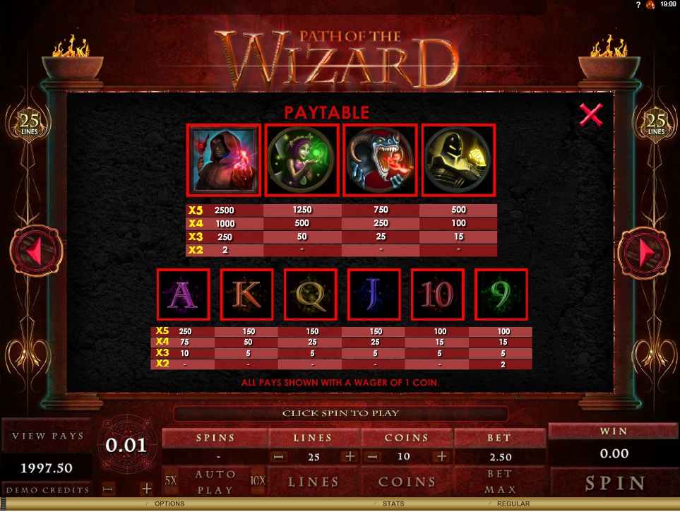path of the wizard slot machine detail image 3