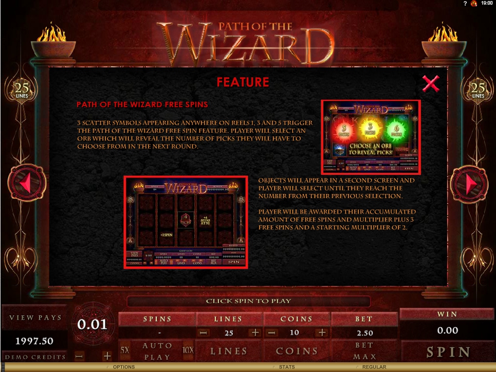 path of the wizard slot machine detail image 2