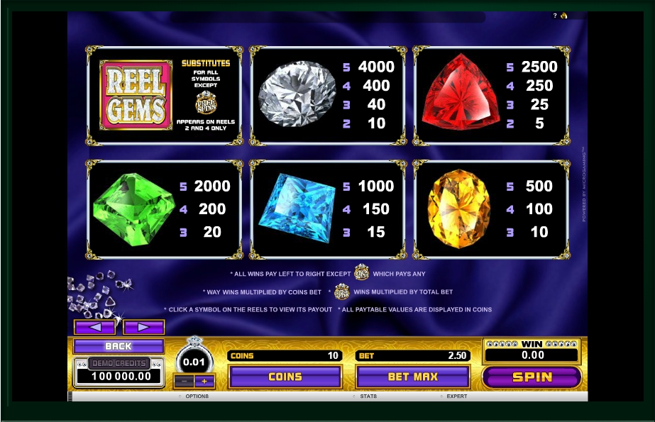 reel gems slot machine detail image 1