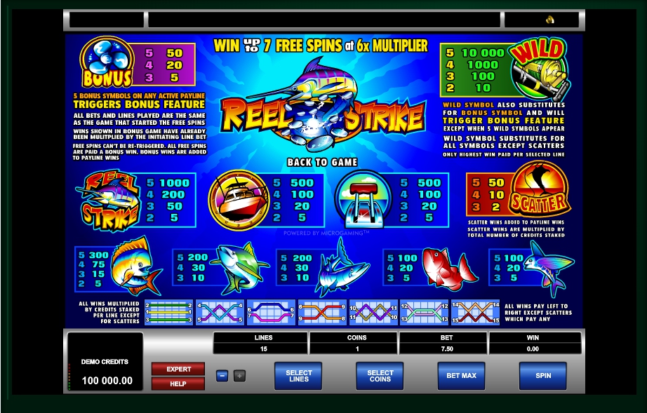 reel strike slot machine detail image 0