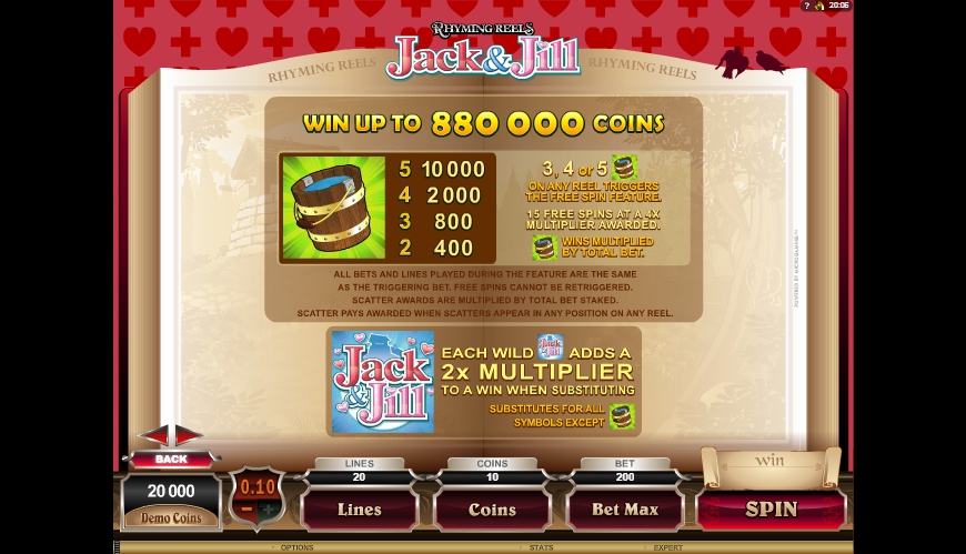 rhyming reels jack & jill slot machine detail image 3