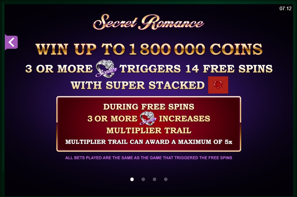 secret romance slot machine detail image 0