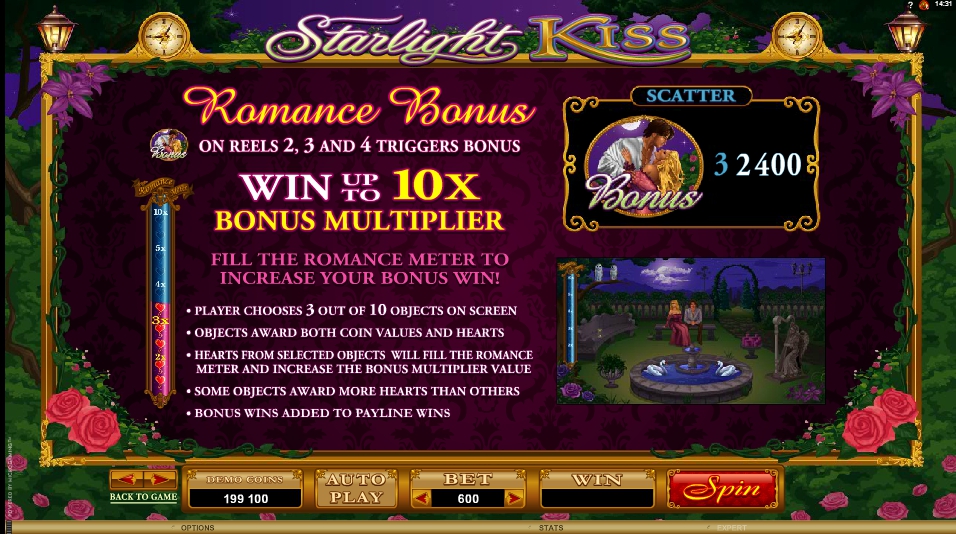 starlight kiss slot machine detail image 3