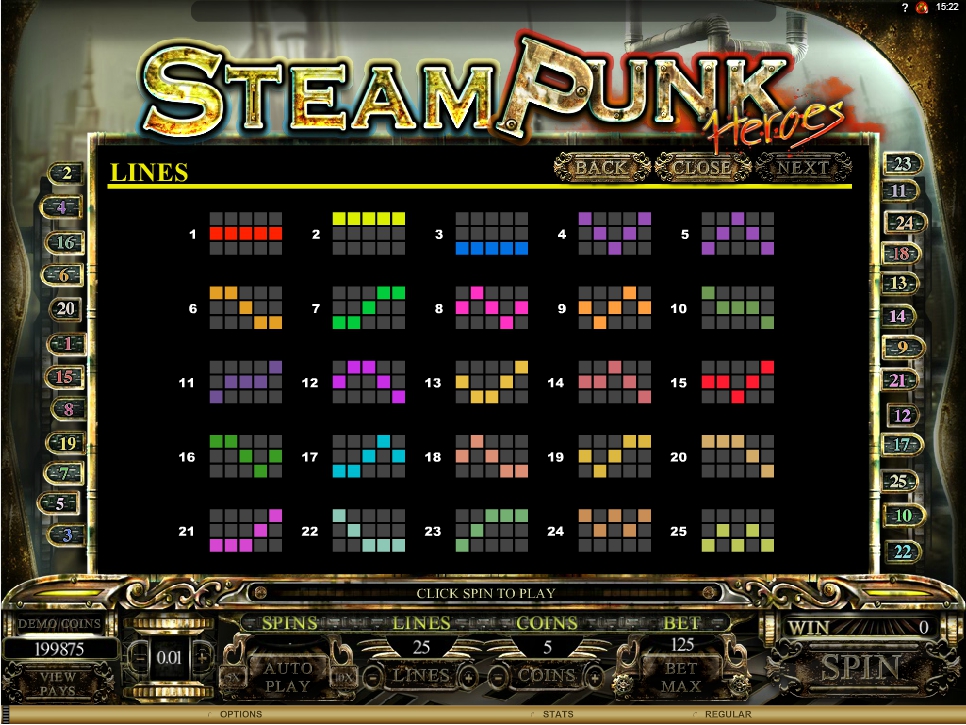steam punk heroes slot machine detail image 0
