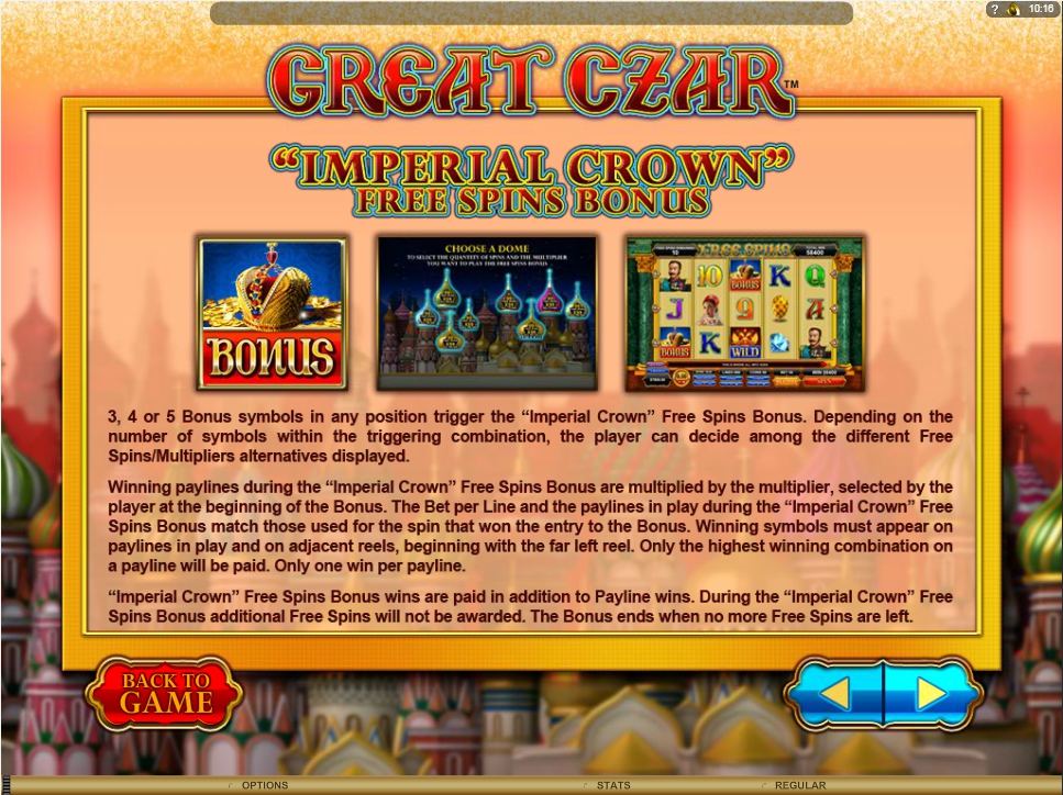 the great czar slot machine detail image 1