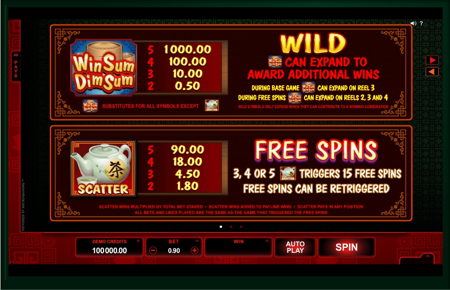 win sum dim sum slot machine detail image 2