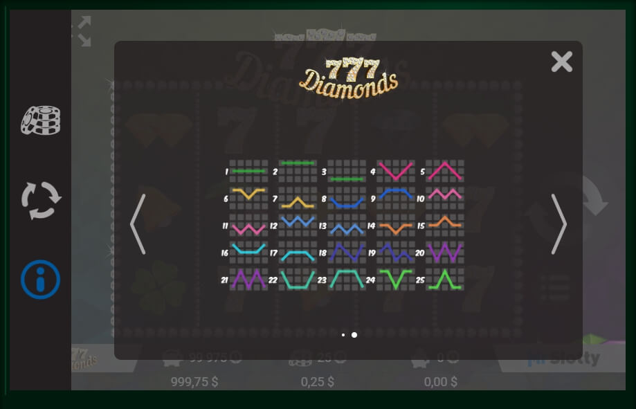 777 diamonds slot machine detail image 0