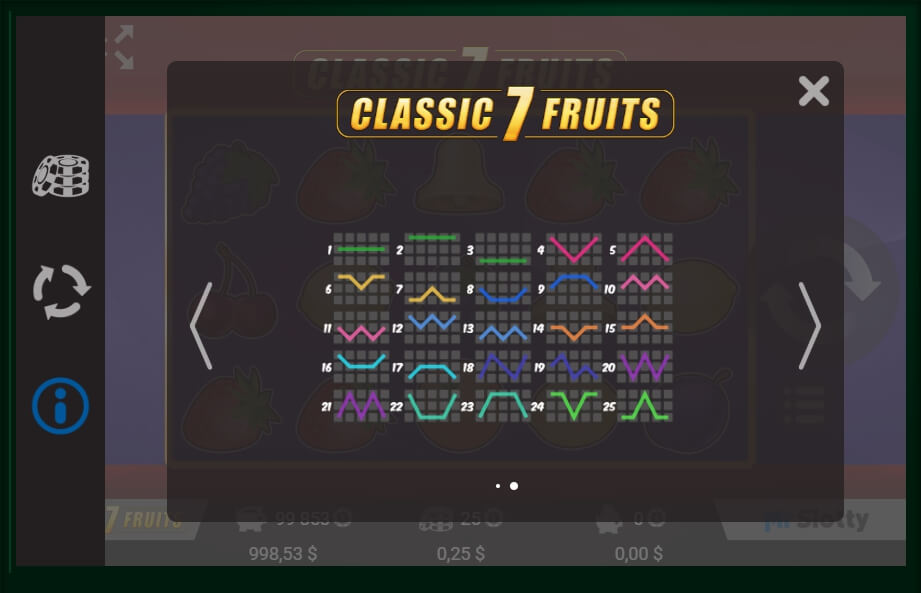 classic 7 fruits slot machine detail image 0