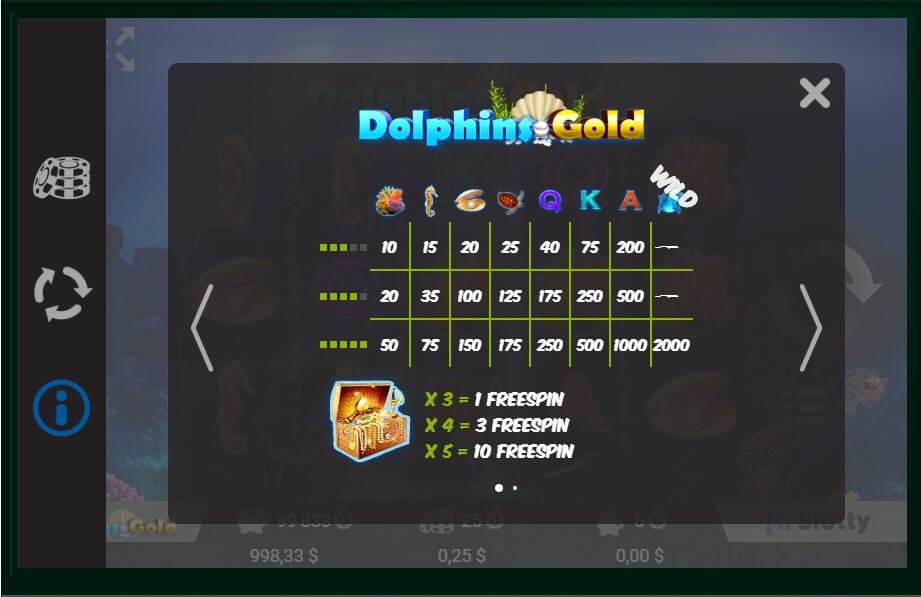 dolphin gold slot machine detail image 1