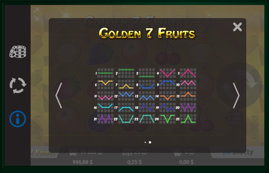 golden 7 fruits slot machine detail image 0