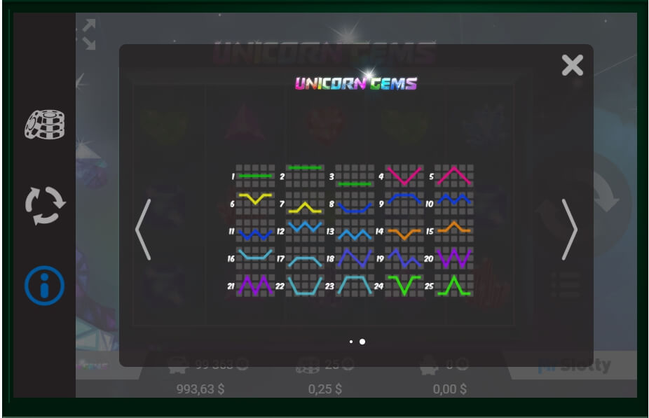 unicorn gems slot machine detail image 0