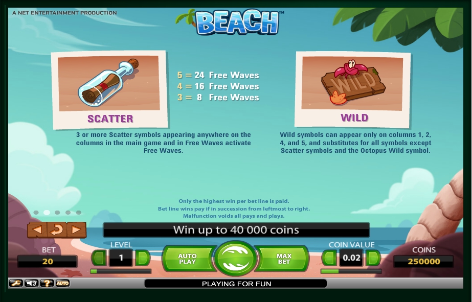 beach slot machine detail image 3