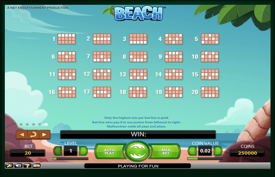 beach slot machine detail image 0