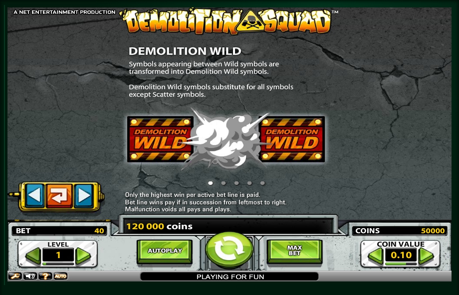 demolition squad slot machine detail image 4