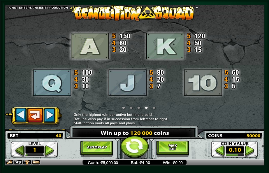 demolition squad slot machine detail image 1