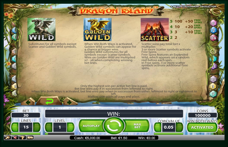 dragon island slot machine detail image 2