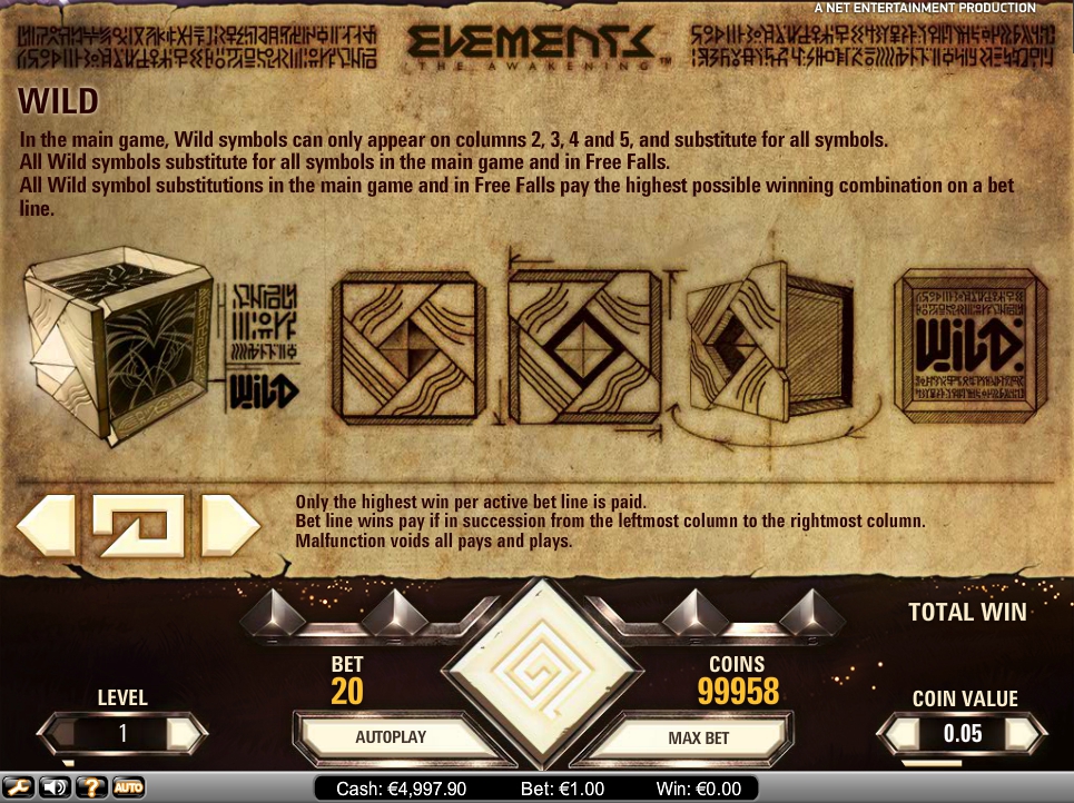 elements the awakening slot machine detail image 9