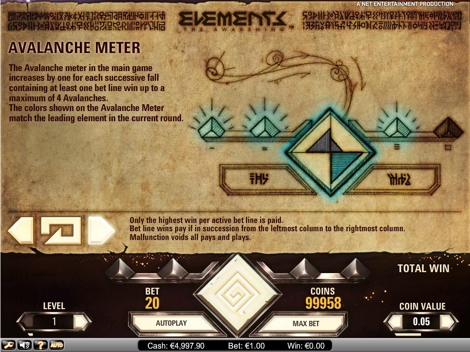 elements the awakening slot machine detail image 6