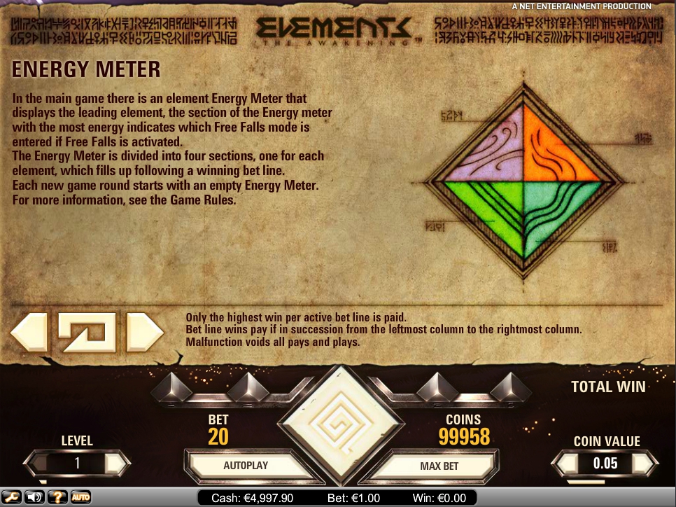 elements the awakening slot machine detail image 5