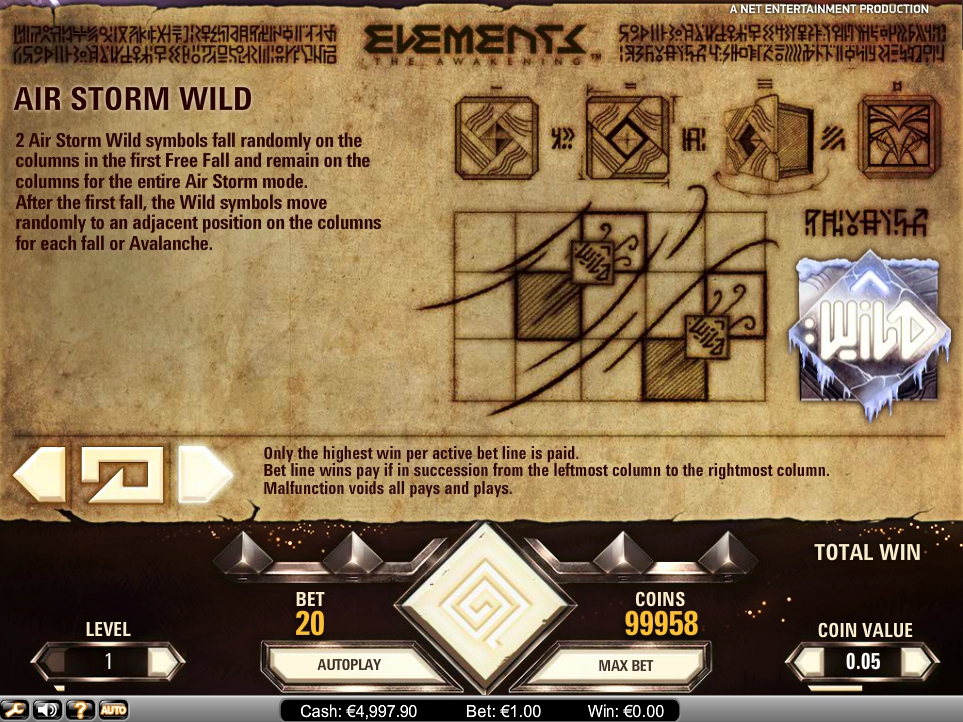 elements the awakening slot machine detail image 2