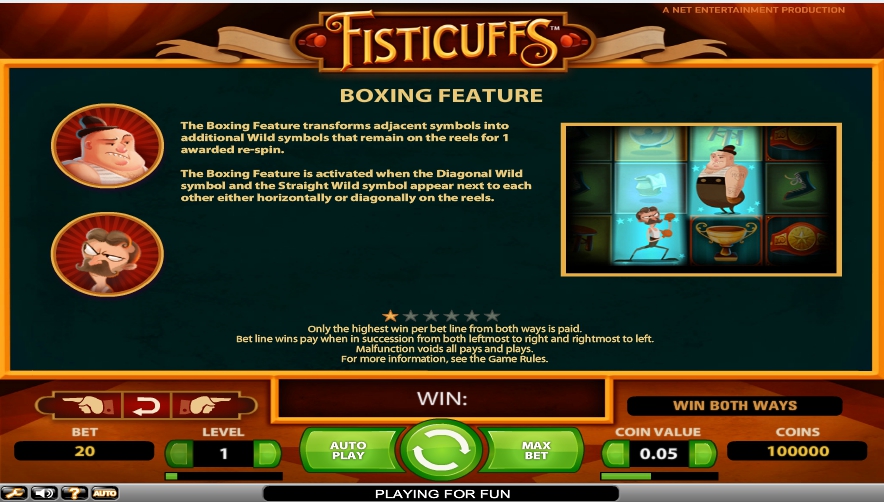 fisticuffs slot machine detail image 5