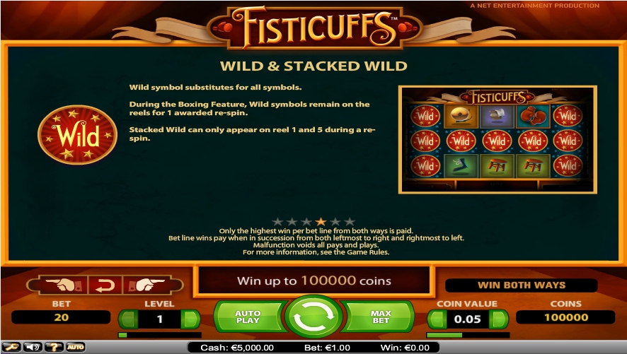 fisticuffs slot machine detail image 2