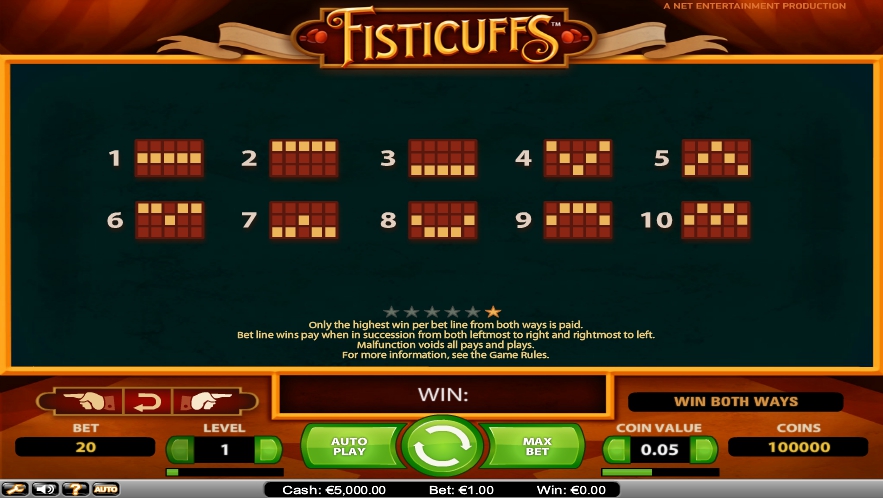 fisticuffs slot machine detail image 0