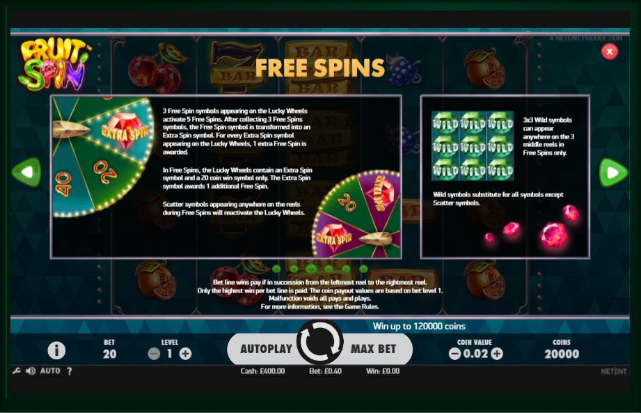 fruit spin slot machine detail image 3
