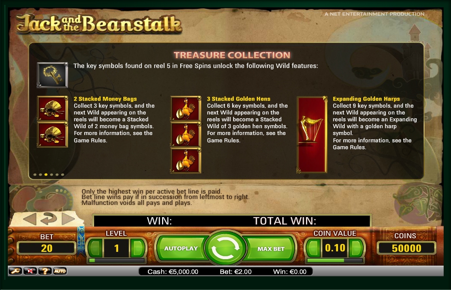 jack and the beanstalk slot machine detail image 3