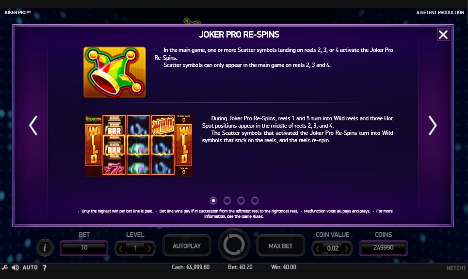 joker pro slot machine detail image 3