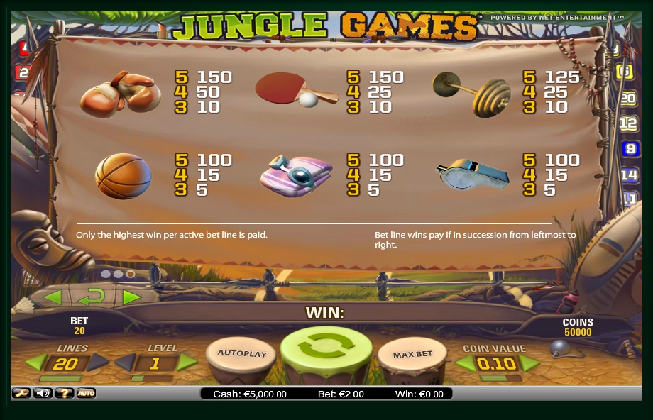 jungle games slot machine detail image 0