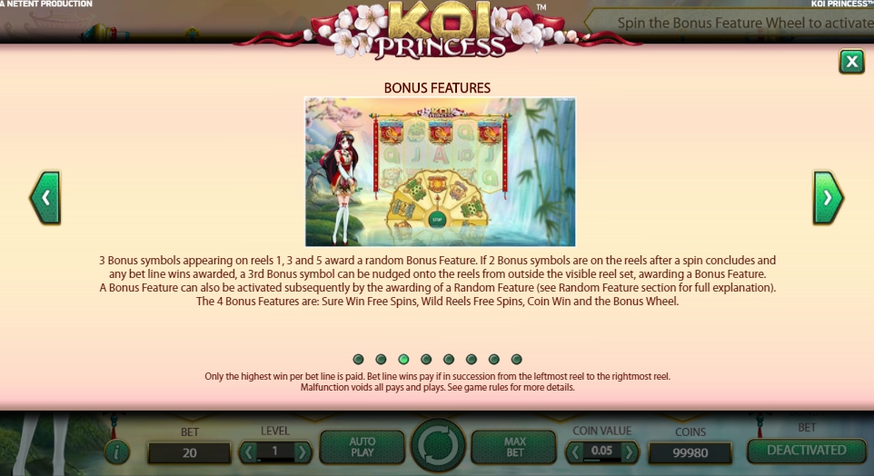 koi princess slot machine detail image 6