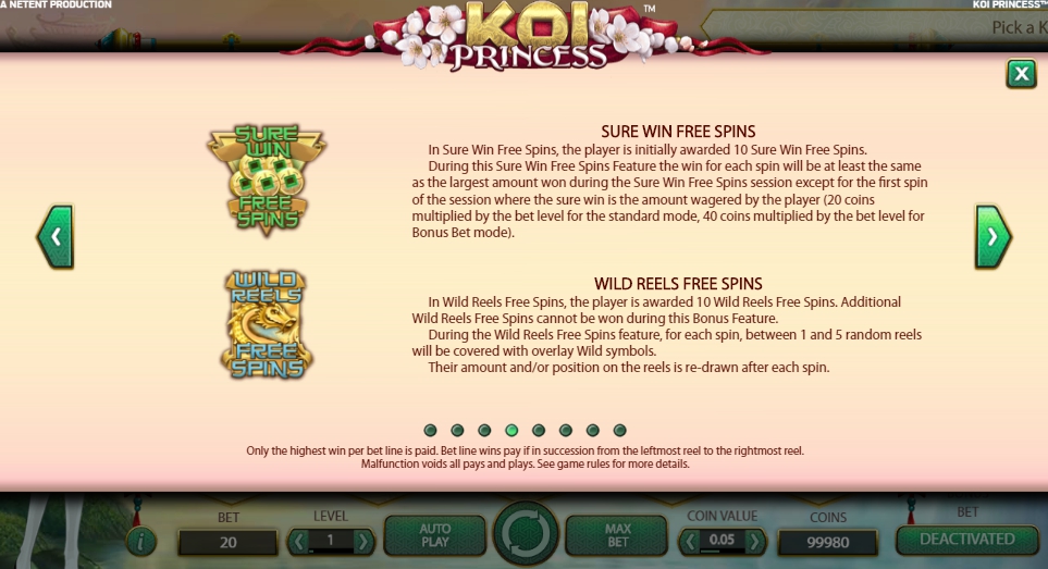 koi princess slot machine detail image 5