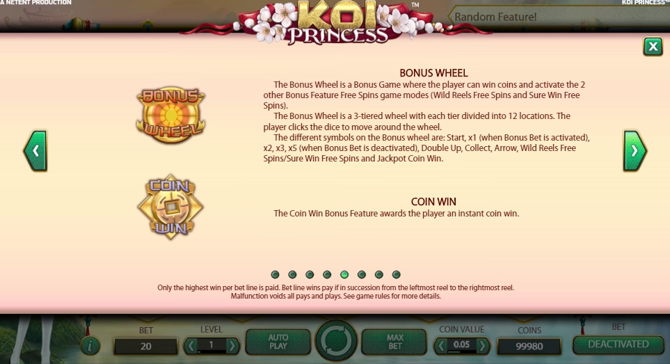 koi princess slot machine detail image 4